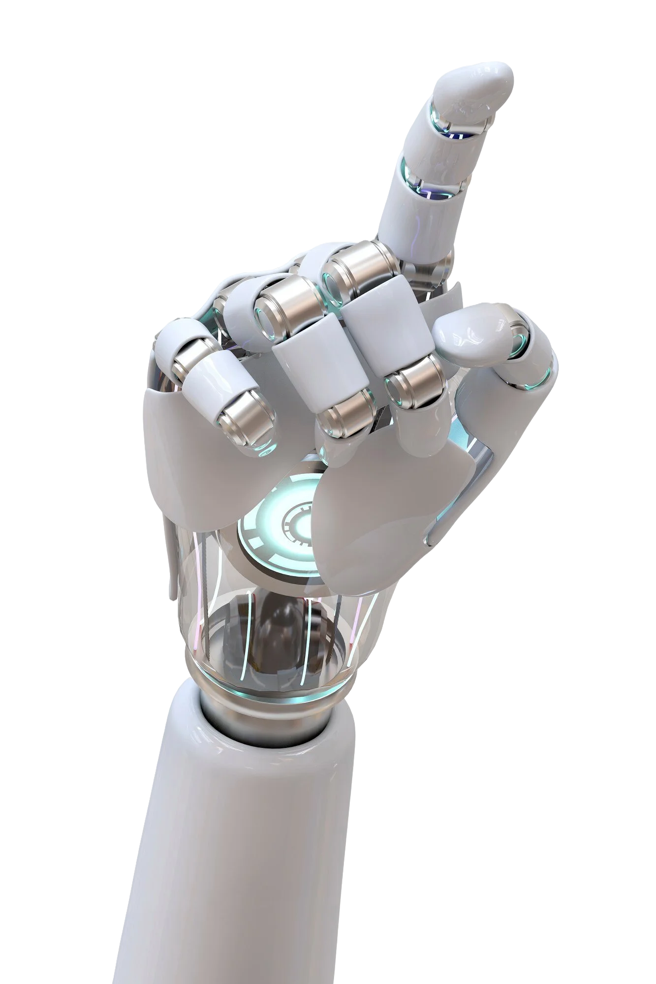 Mano robótica representando la aplicación de inteligencia artificial en operaciones empresariales en Panamá