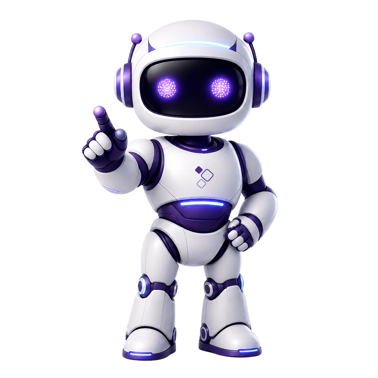 Robot de inteligencia artificial representando soluciones de IA para empresas en Panamá — Protos Technology